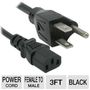 Cables To Go 3-Foot Universal Power Cord