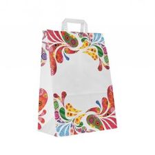 Flower Swirl Paper Carrier Bags