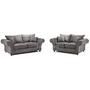 2 Piece Grey Fabric Sofa Set - SD123