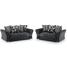 Pillow Back 2 Piece Fabric Sofa Set - SD069