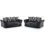 Pillow Back 2 Piece Fabric Sofa Set - SD069