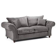 2 Piece Grey Fabric Sofa Set - SD123