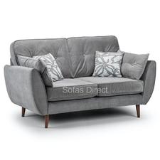 2 Piece Grey Fabric Sofa Set - SD081