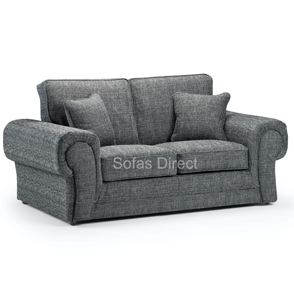 Two Seat Grey Fabric Sofa -...