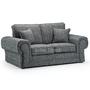 Two Seat Grey Fabric Sofa - SD105