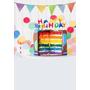 Happy Birthday Cake Topper Photo Backdrop for Children S-3026