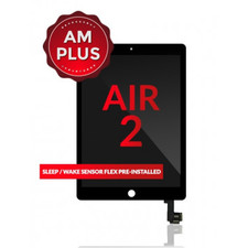 LCD Assembly With Digitizer Compatible For iPad Air 2 (Sleep / Wake Sensor Flex Pre-Installed) (Aftermarket Plus Quality) (Black)