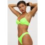 V-cut Bikini Bottoms - Neon green/ribbed 