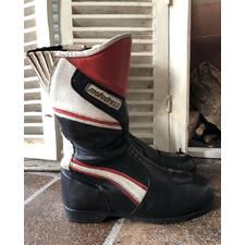 vintage boots motorbike biker leather unisex image 0