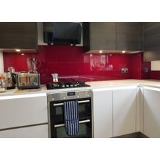 Coloured Glass Splashback Sample from MyColourGlass