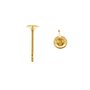 22K Gold Plated Flat 4mm Gl...