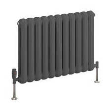 Reina Coneva Steel Anthracite Horizontal Designer Radiator