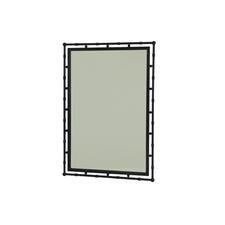 Jamison Black Frame Bamboo Wall Mirror