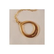 Analium - Insertable Blue Crystal Orb with Gold Ring - For Him or Her