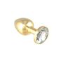 Gold Butt Plug With Clear C...