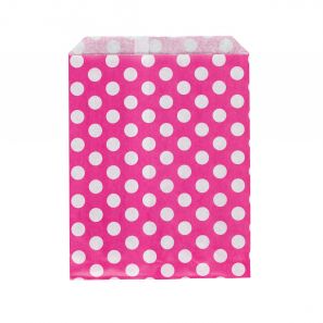 Pink Polka Dot Paper Bags