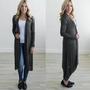 Long Knitted Cardigan Slim Solid Sweater Jacket