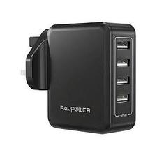 RAVPower 24W Wall Charger + 1m Lightning Cable Combo Black