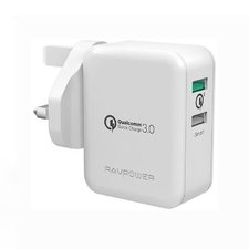 RAVPower 30W Dual Port QC3.0 Wall Charger UK