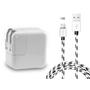 Charger, 12W 2.4A USB Wall Charger Foldable Portable Travel Plug with 10FT Braided Lightning Cable for iPhone X 8 8Plus 7 7Plus 6s 6sPlus 6 6Plus, iPad 4 Mini Air Pro, iPod