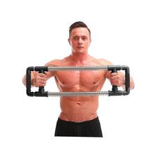 Push Down Bar Machine - Chest Expander at Home Workout Equipment - Portable Spring Resistance Exercise Gym Kit for Home, Travel or Outdoors