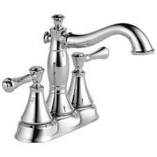 Cassidy Two Handle Centerset Bathroom Faucet - Metal Pop-Up