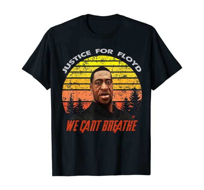 Justice For George Floyd T-shirt Black-Lives-Matter For T-shirt Men;s