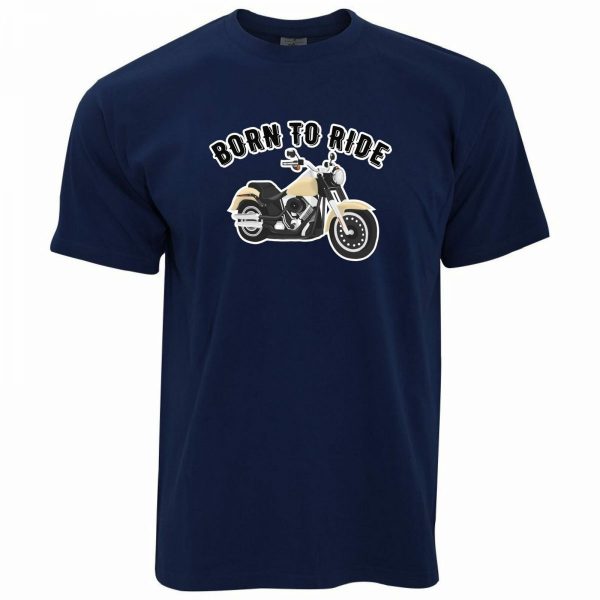 Born To Ride Motorcycle Slogan Biker T-Shirt
