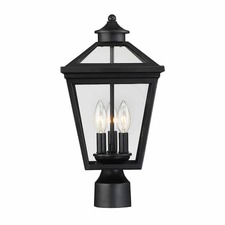 Copper Grove Baeria Black Post Lantern