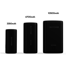 RAVPower 3350mAh, 6700mAh, 10050mAh 3-Pack Portable Charger Black