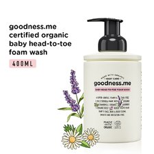 goodness.me Certified Organic Baby Head-To-Toe Foam Wash 400ml || Rs - 855.00 