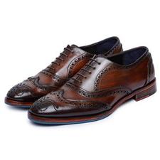 Wingtip Brogue Oxford- Dark Brown