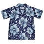 Boy's Pua Aloha Shirt - Navy