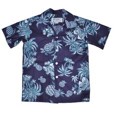 Boy's Tahiti Aloha Shirt - Navy