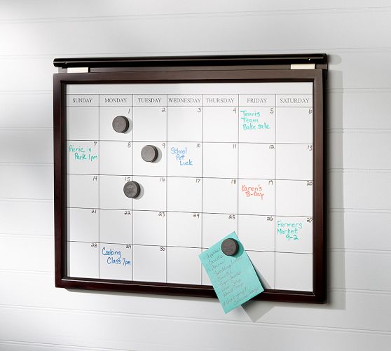 Daily System Magnetic Whiteboard Calendar | Pottery Barn