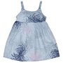Girl's Fireworks Elastic Strap Sun Dress - Grey