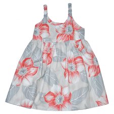 Girl's Pua Elastic Strap Sun Dress - Khaki