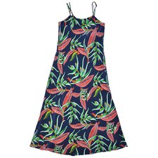 Women's Paradise Floral Slip Dress - Navy