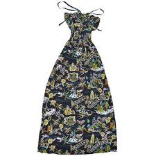 Women's Wonderland Long Halter Dress - Black