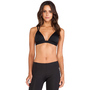Norma Kamali Double Strap Jog Bra in Black | REVOLVE