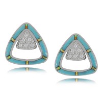 Turquoise Earrings in Sterl...