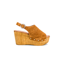  Elated Wedge in Cognac Suede 
