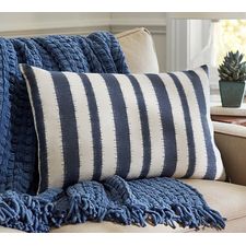 Camden Blue Stripe Pillow Cover | Pottery Barn