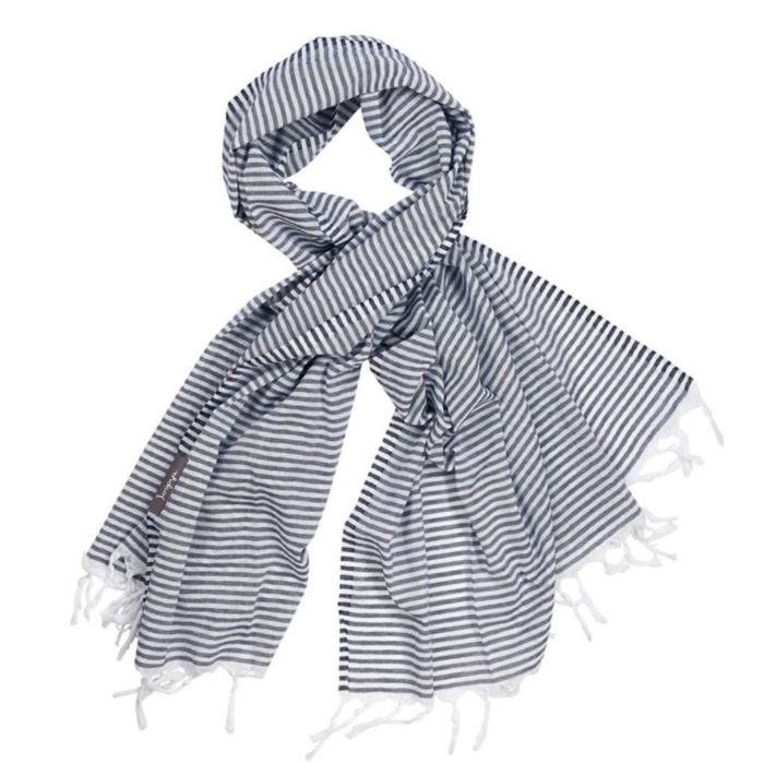 Navy And White Stripe Super...