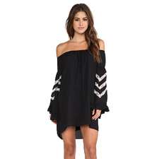 VAVA by Joy Han Miranda Off Shoulder Dress in Black | REVOLVE