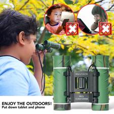Binoculars For Kids 8X21 Compact Camouflage With High Grade Optics - Athena Futures Inc.