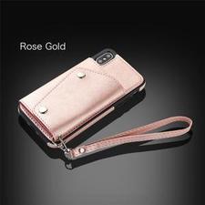 Classy Leather Anti-knock Dirt-resistant Card Holder Wallet Case Phone Covers Flip Case for iPhone