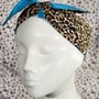 Leopard print turquoise hea...