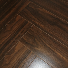 Versailles Walnut Herringbone Laminate Flooring 12mm