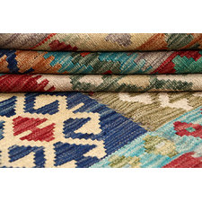 Multi Colored Kilim 6' 9 x 9' 9 - No. 64462